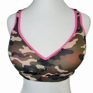Zone Pro Women's Camo Sports Bra Pink Trim Size‎ XL Activewear Fitness